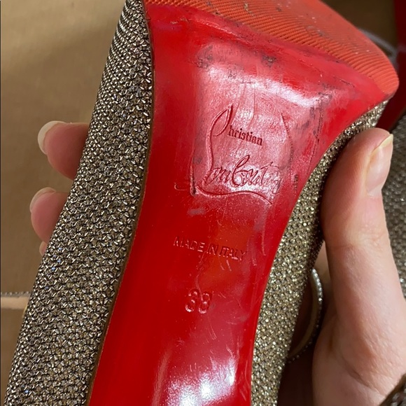 Christian Louboutin Glitter Heels - Picture 6 of 16